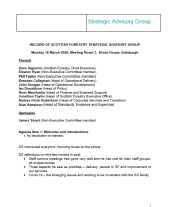 Scottish Forestry Strategic Advisory Group (SAG) minutes  - 16 March 2020